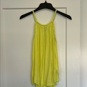 Lime Green Sleeveless Women's Top